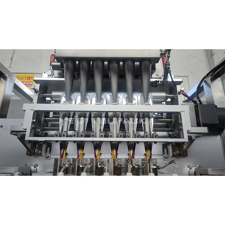 O selo 3 lateral automatizou a máquina de embalagem de enchimento líquida da mostarda do saquinho da maionese do champô do sistema de empacotamento