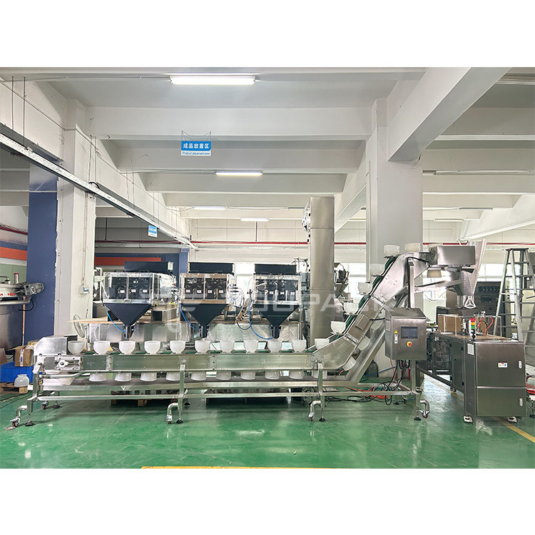 Máquina de embalagem para pesagem linear de frutas secas e nozes misturadas com transportador Máquina de embalagem de sacos pré-fabricada