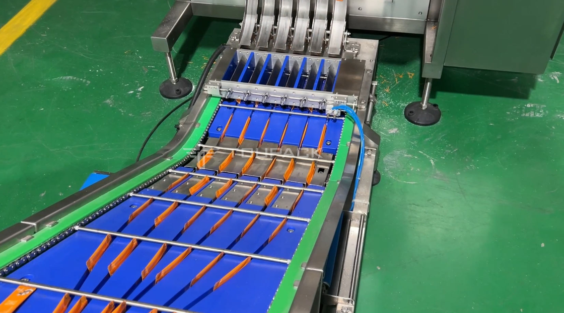 Máquina de embalagem de saquetes de várias colunas com pesador de compressão