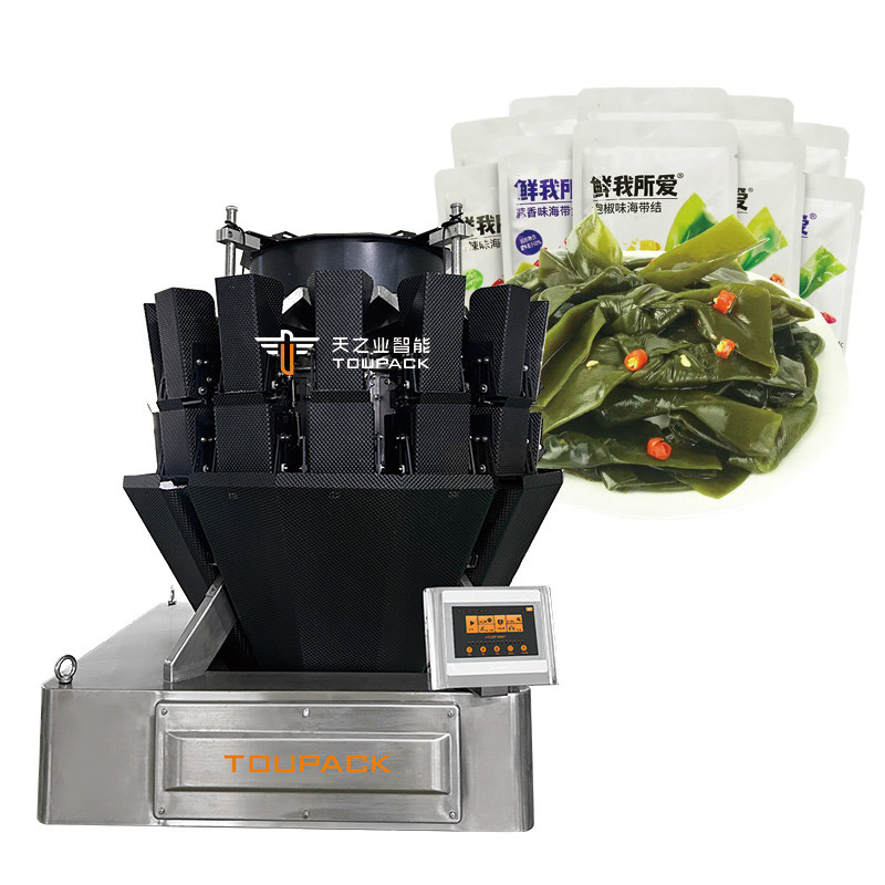 Combinação de pesador de alimentação automática de alga-peixe pesador multi-cabeça