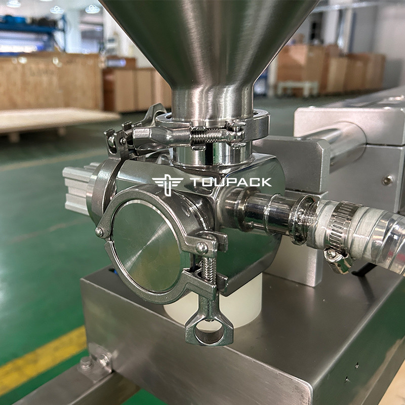 Máquina de embalagem automática de enxaguante bucal em sacos pequenos Maquiagem Água lubrificantes Lavar líquidos Pesagem e sistemas de embalagem