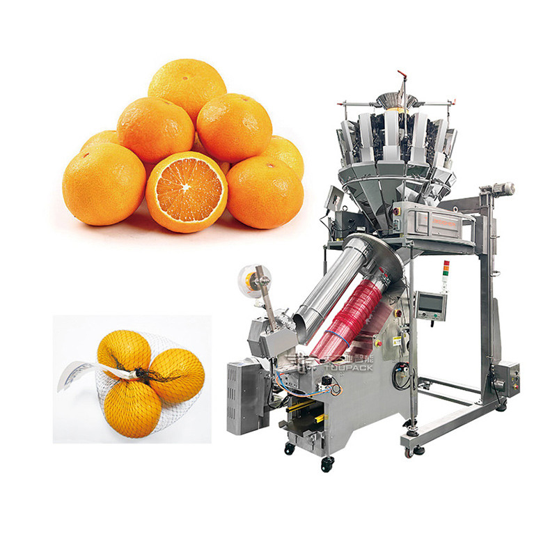Máquina de embalagem de sacos Orange Net Bag Garlic Potato Net Bag Clipper Packer Mesh Bag Sealing Clipping Machine