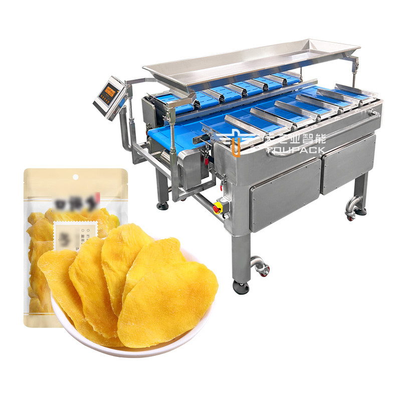 mangue seco Automático Multi-estação Cinturão transportador Aquático Mar Pepino Filé de peixe de mesa Peso alvo contrapeso Máquina