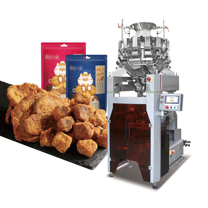 Máquina de embalagem de batatas fritas de pesagem multi-cabeça