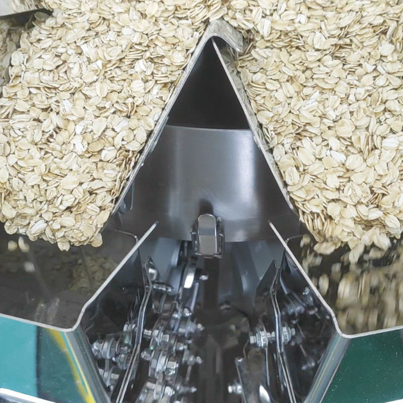 Máquina de embalagem de batatas fritas de pesagem multi-cabeça