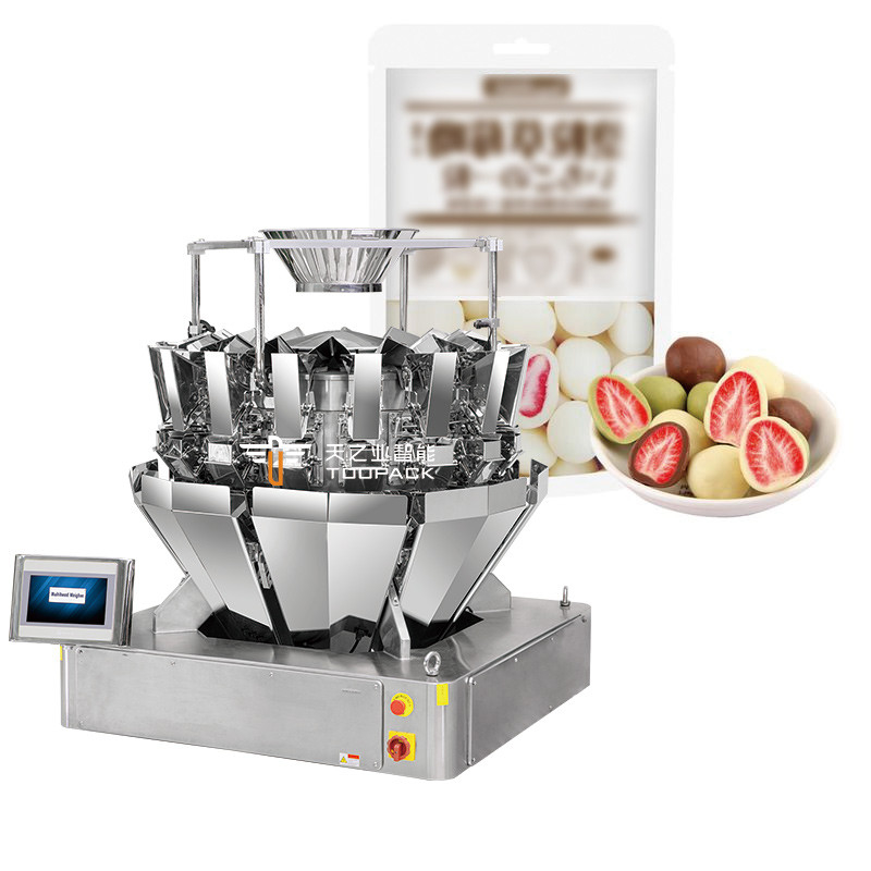 Máquina de embalagem pré-fabricada de bolsas Máquina de embalagem de grânulos Copo de chocolate Máquinas de enchimento com data escrita
