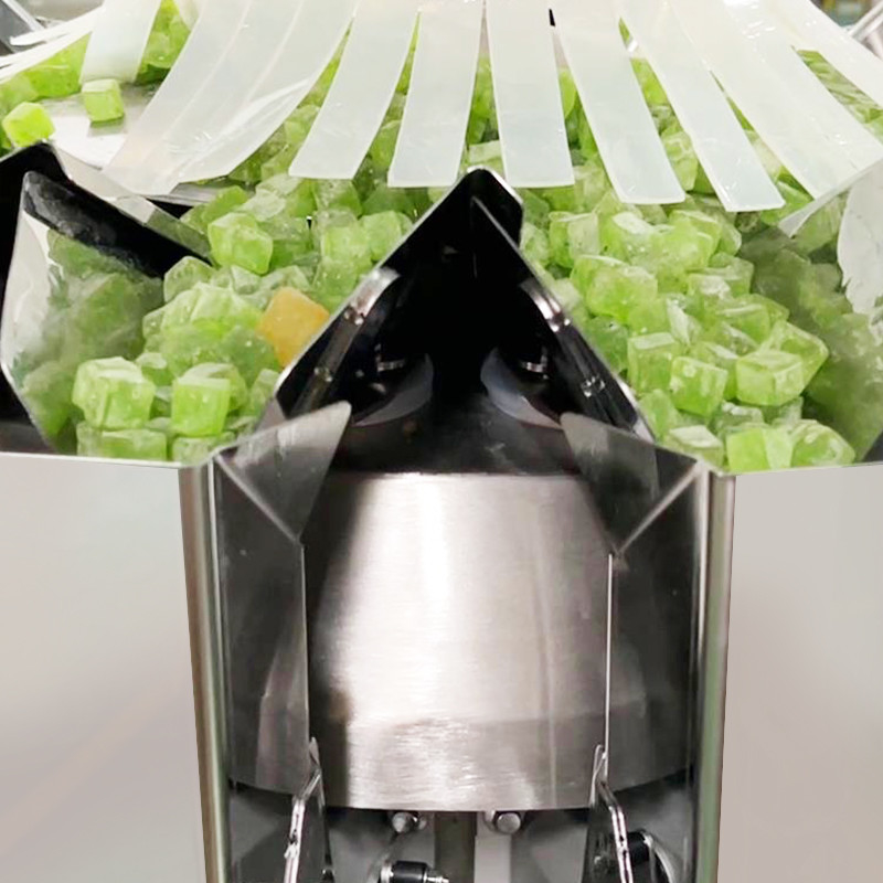 Automática de sementes de feijão nozes doces nozes frutas secas alimentos lanche multi-cabeça pesador máquina de embalagem de alimentos com nitrogênio