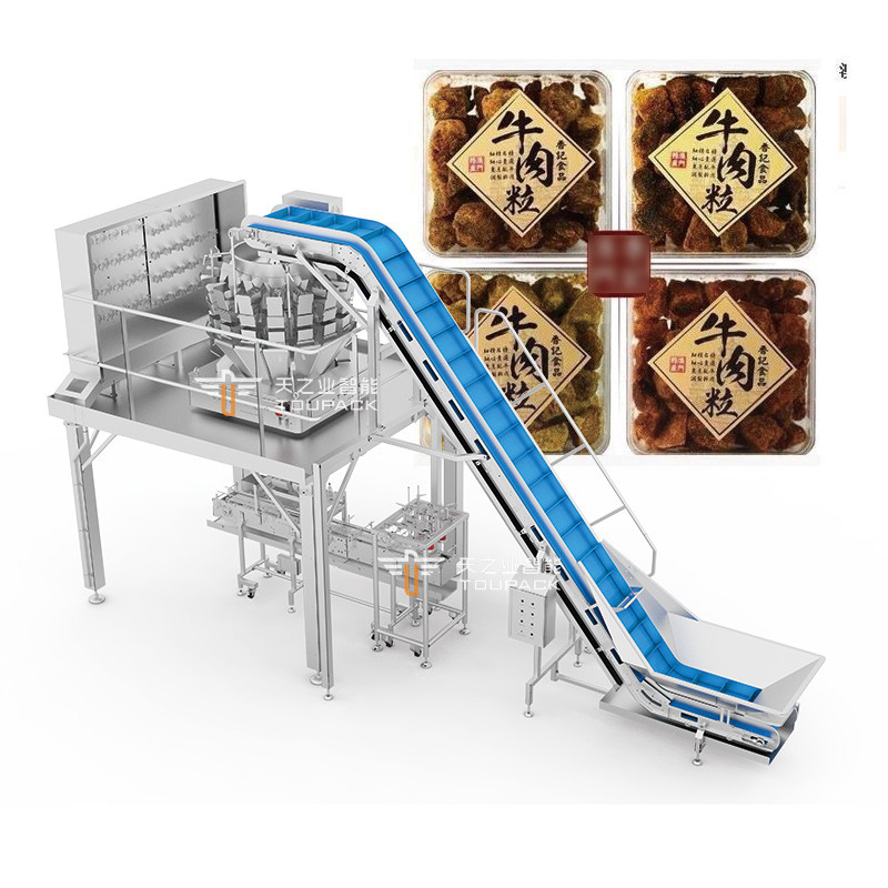 Sistema automático de pesagem e embalagem de caixas para bifes Ribeye