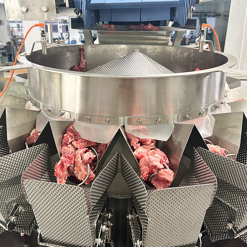 Sistema automático de pesagem e embalagem de caixas para bifes Ribeye
