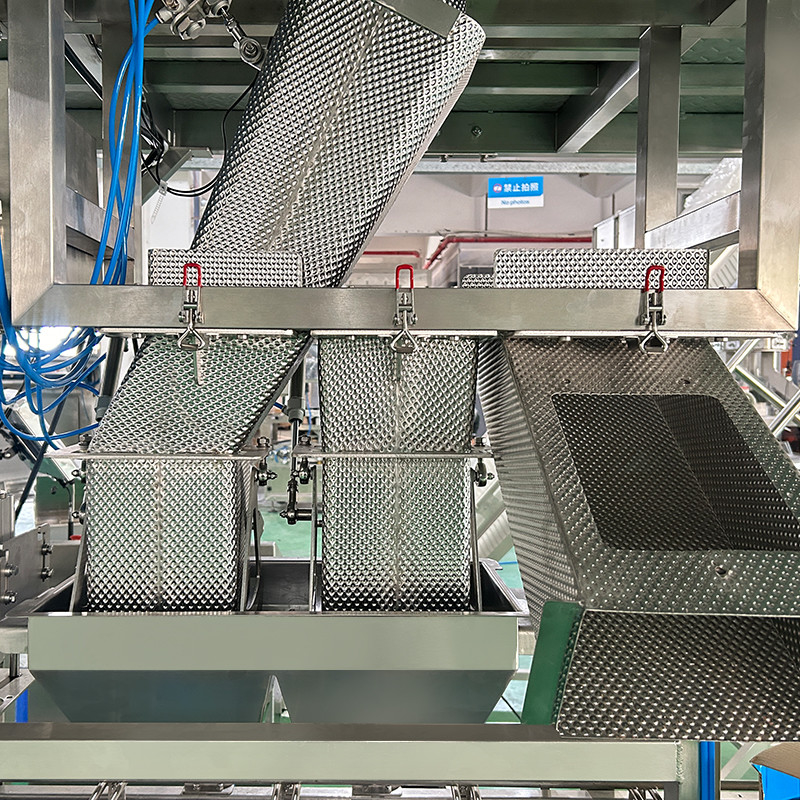 Linha de produção de embalagens de caixas de plástico de costelas frescas com tela sensível ao toque a cores de 10'