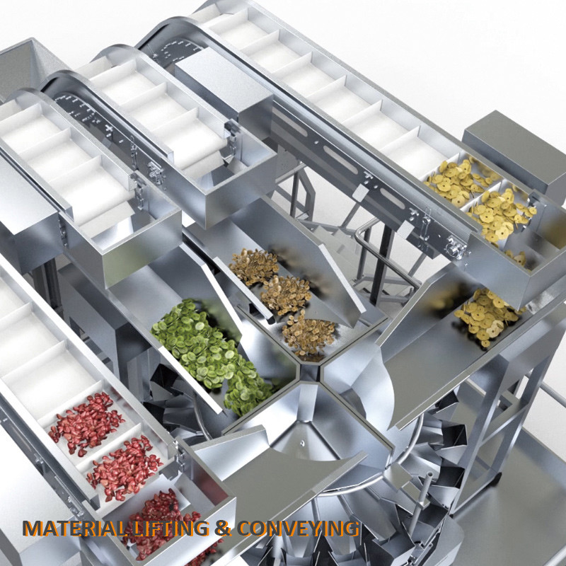 Máquina de embalagem de produtos vegetais secos crocantes Multihead Weigher Freeze Máquina de embalagem de frutas secas Mango Misturado Fragrância