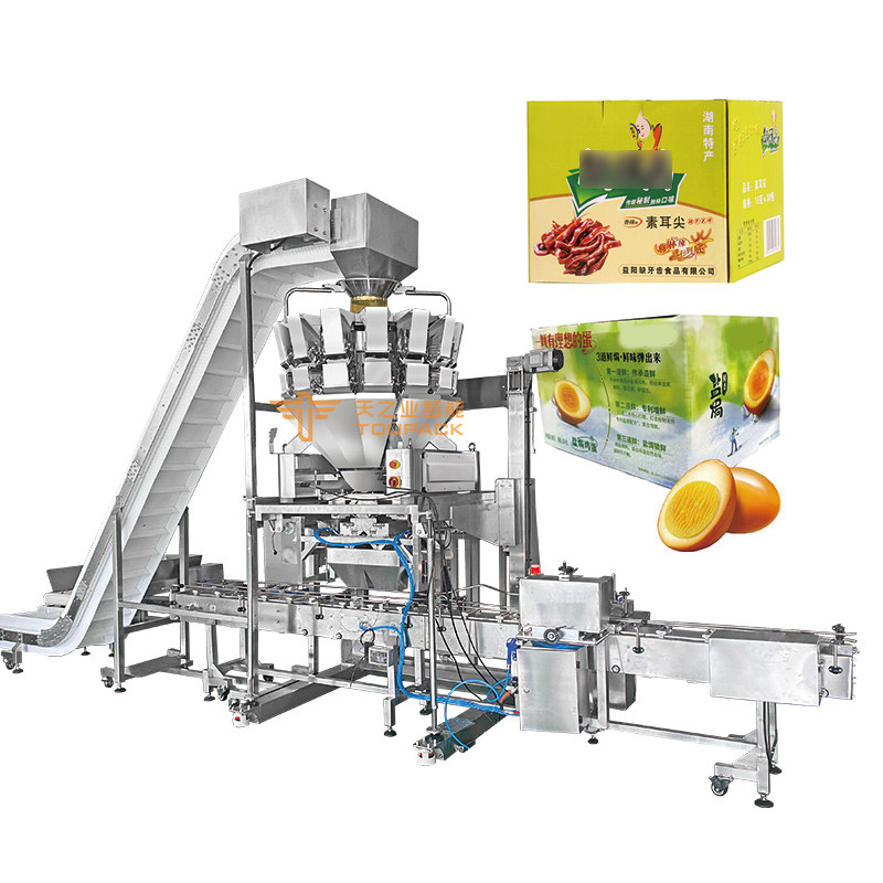Combiweigh Multihead Weigher 500g 1kg 5kg Multihead Weigher Packing Machine Máquinas de embalagem para embalagens de papelão