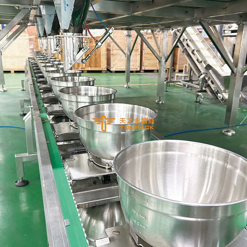 Alimentação vibratória personalizada e durável 304 aço inoxidável com grande transporte de grânulos de alimentação Hopper