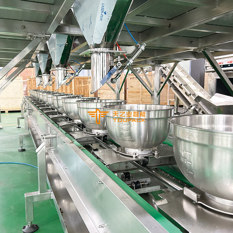 Alimentação vibratória personalizada e durável 304 aço inoxidável com grande transporte de grânulos de alimentação Hopper