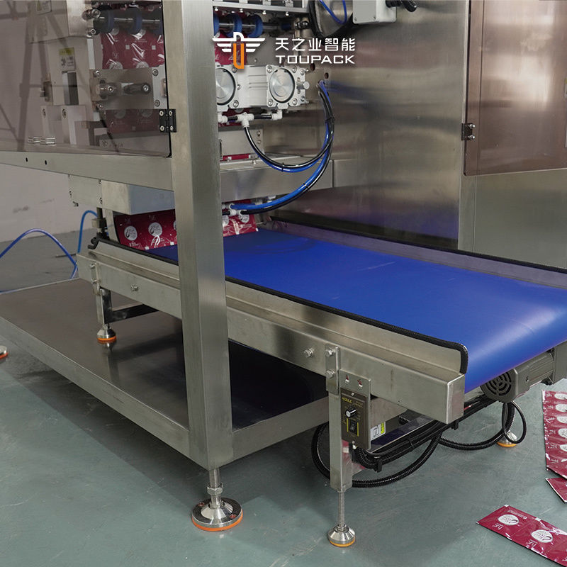 Máquina de embalagem de pasta líquida de shampoo de café de 4 lados de múltiplos caminhos Máquina de embalagem de embalagem de especiarias