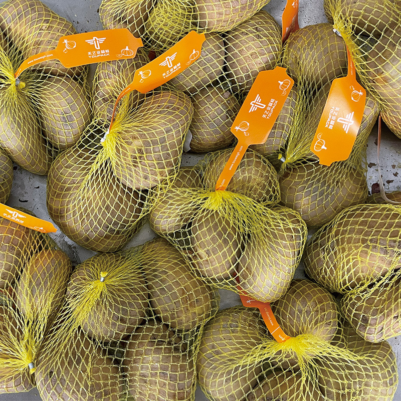 Máquina de Fazer Sacos de Rede para Embalagem de Cebola, Alho e Batata Máquina de Embalagem Sacos de Rede Automáticos Máquina de Enchimento com Pesador Multicabeças