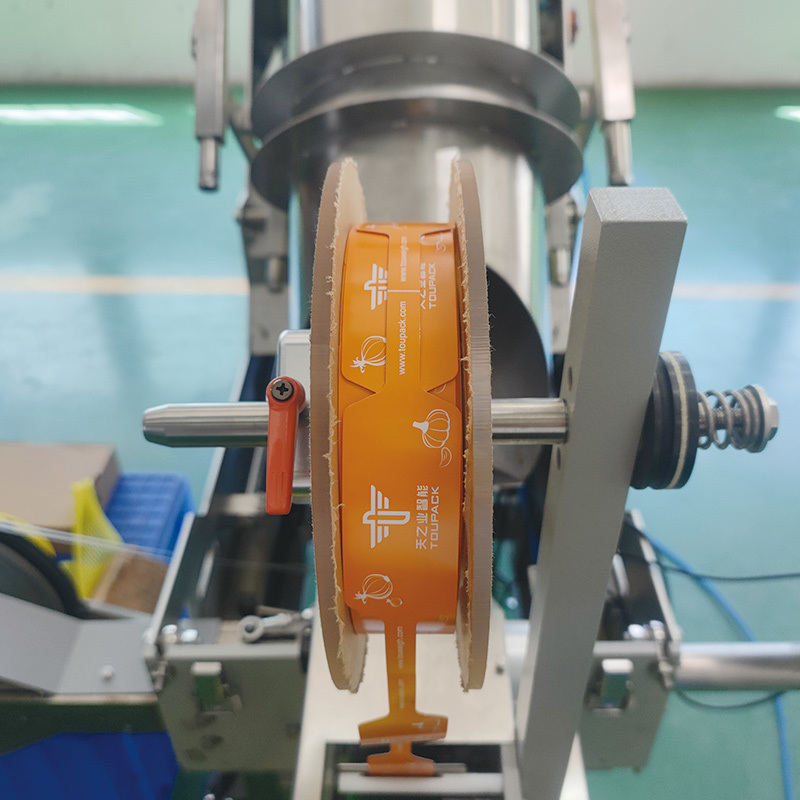 Máquina Automática de Embalagem Contínua em Saco de Malha para Embalagem Rápida de Milho, Frutos do Mar, Bacon, Cebola, Máquina de Selagem de Saco de Malha