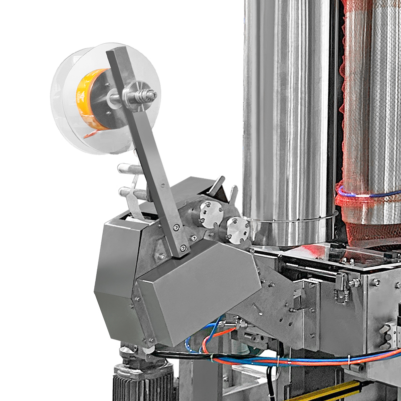 Máquina Automática Completa de Embalagem e Pesagem para Sacos de Rede/Malha para Vegetais, Batatas, Laranjas e Frutas