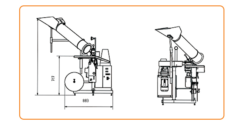 TOUPACK PP Máquina de Fazer Sacos de Rede para Embalagem de Cebola, Alho e Batata