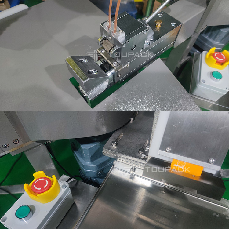 Máquina de embalagem de bolsas de frutas e vegetais em malha Máquina de embalagem de rede semiautomática