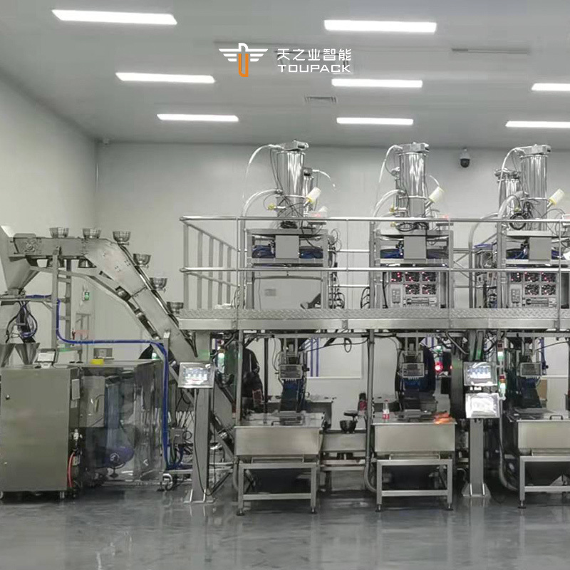 VFFS 1kg 2kg 5kg Pesagem automática Saco de alimentação animal Embalagem Máquina de vedação Máquina de embalagem de alimentos para aves de capoeira