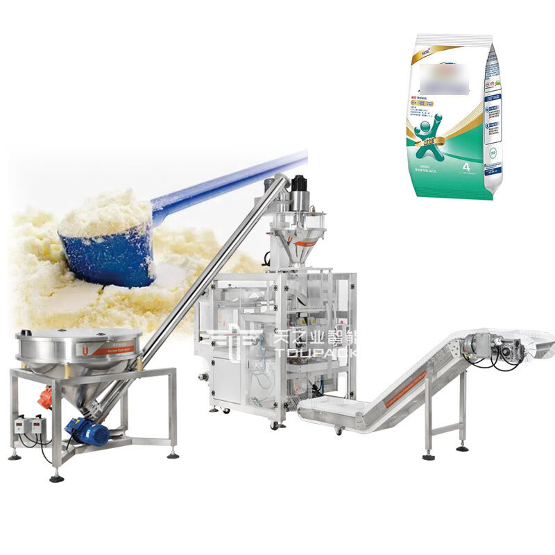 Automated Auger Filler Spices Powder Foods Protein Powder Premade Pouch Bag Pick Fill Seal Packing Machine For Premade Pouch