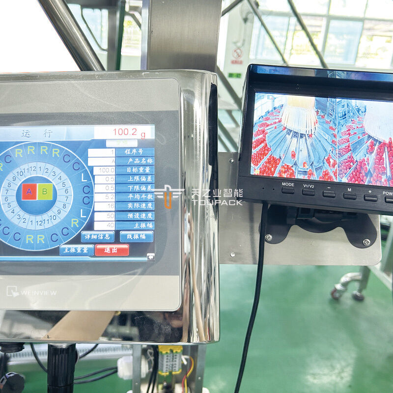 Linha de embalagem em concha de frutas Máquina automática de pesagem e enchimento de frutas Caixa PET Sistema de embalagem de frutas
