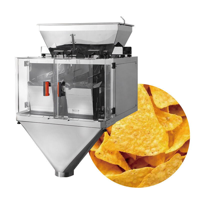 Linha linear de embalagem de pesadores Automática de embalagem de arroz açúcar sal feijão máquina de embalagem de grânulos Sistema de pesagem e embalagem