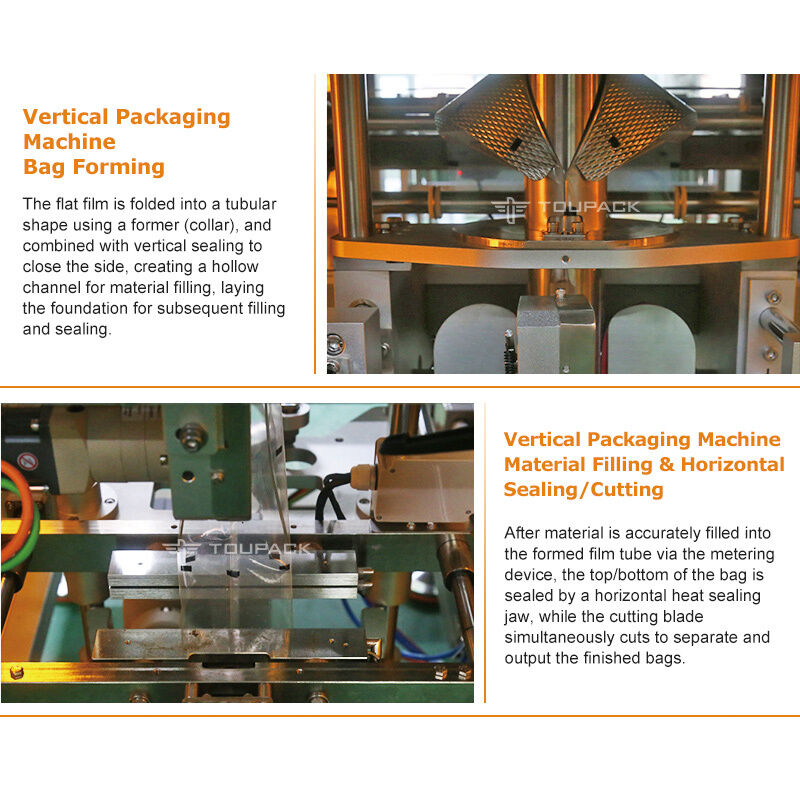 Máquina automática de pesagem e embalagem de snacks para batatas fritas, nozes, grânulos de doces 5-200g Linha de embalagem de sensores digitais de alta velocidade