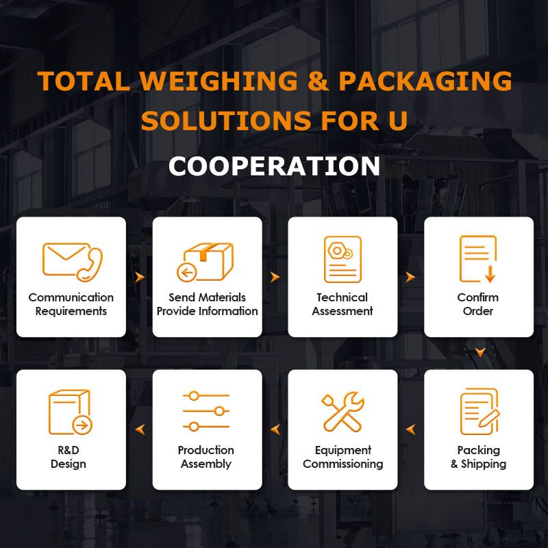 Sistema de embalagem de pesagem automática compacta para pequenos produtos 5-200g 20-200 sacos/min com design modular e controlo de alta precisão