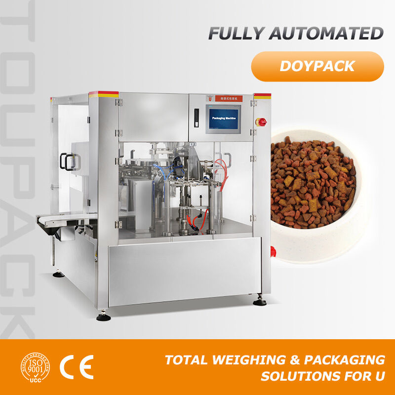 Máquina automática de embalagem Doypack para salgadinhos de caju, amêndoa e amendoim