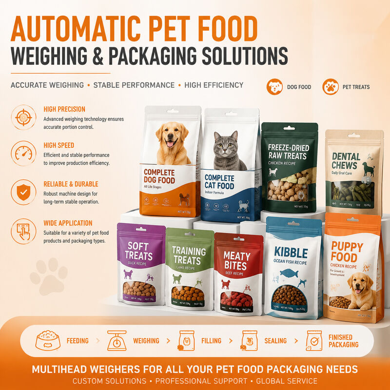 Sistema de empacotamento dos alimentos para animais de estimação do pesador Multihead de 32 cabeças para o controle exato da parcela e a embalagem de alta velocidade