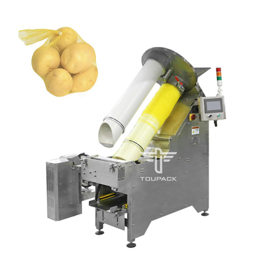 Mesh Net Bag Packing Machine totalmente automático para o ajuste manual da batata
