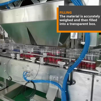 Fruto fresco que embala a máquina de enchimento pequena do tomate do grânulo automático do pesador de Multihead