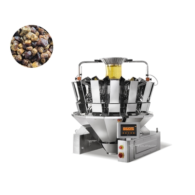 Pesador de encadernação automático de Multihead do petisco dos frutos secos do sistema da palma de data de Arábia Saudita da máquina de enchimento do OEM