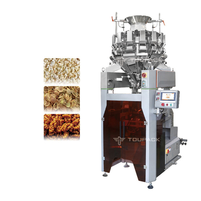 A cabeça 14 toda em uma máquina de empacotamento de peso soprou o pesador 4kw de Multihead do alimento