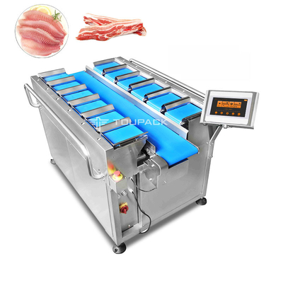 Pesador listrado da combinação da correia da máquina de peso da carne fresca da carne de porco do contrapeso automático