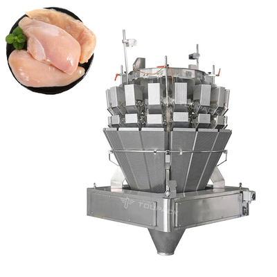 1.2L Balança automática de combinação Pesadora de enchimento de carne de aves de capoeira Máquina de embalagem de asas