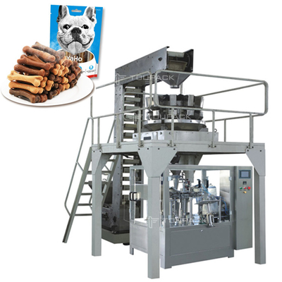 Stand Up Pouch Doypack Packing Machine Long Biscuits Ice Pops Quantitative Weighing And Packaging Line (Línea de pesagem e embalagem quantitativa)