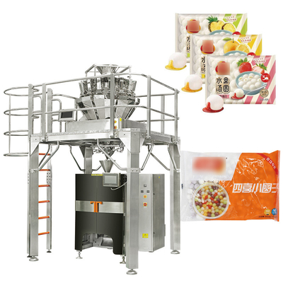 Estabilidade de desempenho Máquinas automáticas de embalagem de bolinhos congelados Pão de frango pré-fabricado Máquina de embalagem de contagem de bolsas