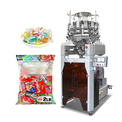 Máquina automática de embalagem de doces de chocolate com goma vertical Máquina de pesagem e embalagem inteligente de alta velocidade 120BPM