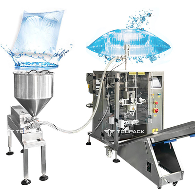 Sacos de vedação automáticos de quatro lados Sacos de dente de serra Sacos de suco Leite Sacos pequenos Água Maquiagem Água Líquido Sistema de pesagem e embalagem