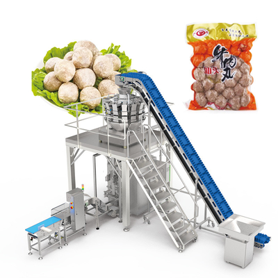 Máquina de embalagem de saladas congeladas de leguminosas frescas para veganos
