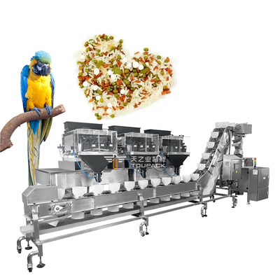 2Máquina de embalagem de alimentos para papagaios de 0,5 kg com pesador multi-cabeça