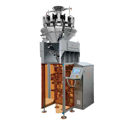 Máquina de embalagem automática de sacos de almofadas para lanches, nozes, grânulos 5-200 g Equipamento de embalagem de alimentos de alta velocidade