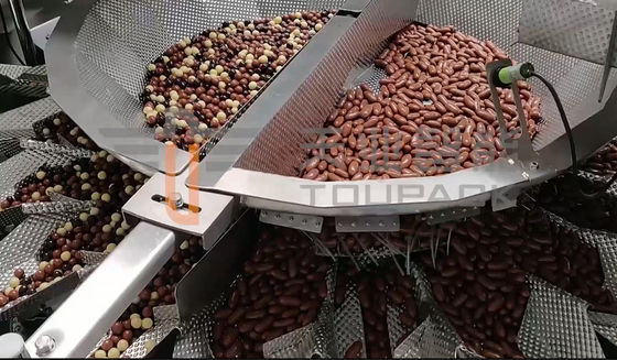 Pesador de Multihead da escala do chocolate 130WPM com 10 polegadas de tela táctil