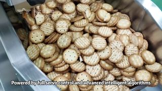 Fabricante de máquina de embalagem VFFS acionada por servo para aplicações de embalagem de alimentos em grânulos de alta velocidade