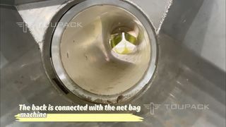 Máquina automática de embalagem de saco de malha de batata