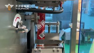 Máquina de embalagem de sachês de ketchup com selo de 4 lados